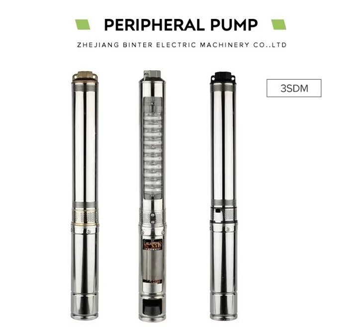 High Rated Head 60m Deep Well Submersible Pump High Pressure 3SDM Motor Water Pump