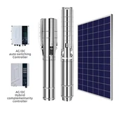 High Pressure 750w 67m Ac Dc Submersible Bore Hole Deep Well Pump