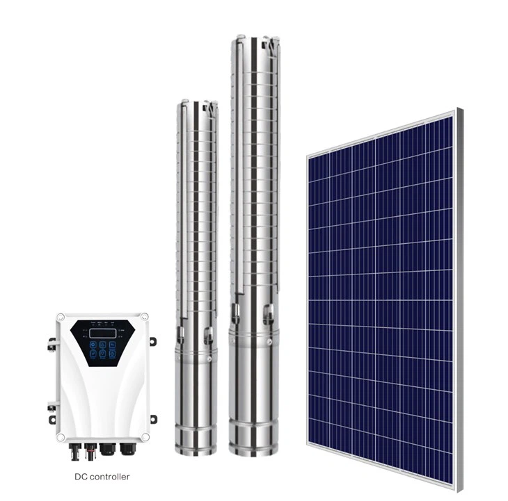Solar AC/DC 4Inch Solar Domestic Deep Well Water Pump