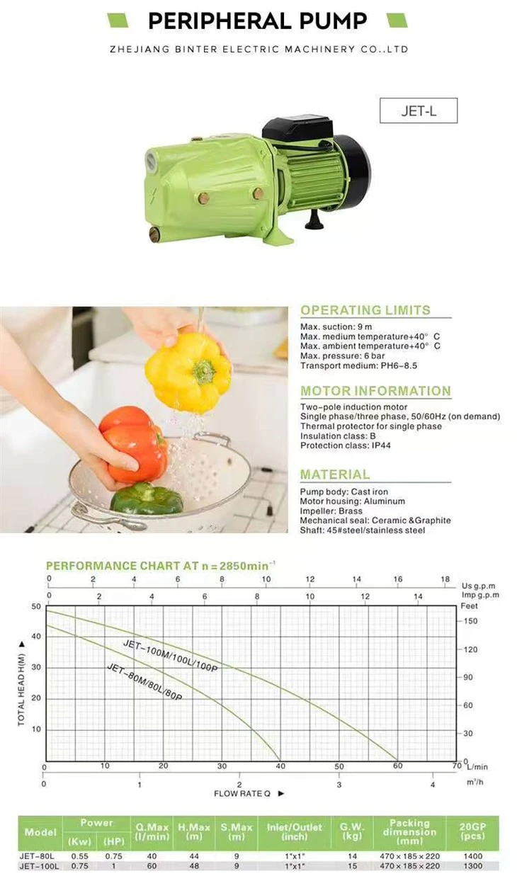 Jetl-80L Rise 38m Home Use Pressure Boost High Pressure Pumping Machine Water Pump price Jetl-80L Rise 38m Home Use Pressure Boost High Pressure Pumping Machine Water Pump price